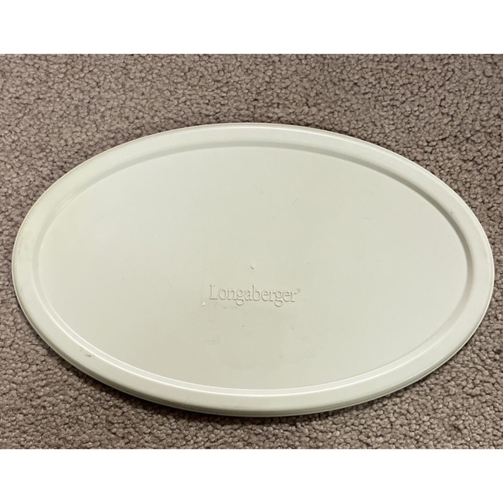 Longaberger Authentic Oval Customer Christmas Lid Plastic #‎ 40413